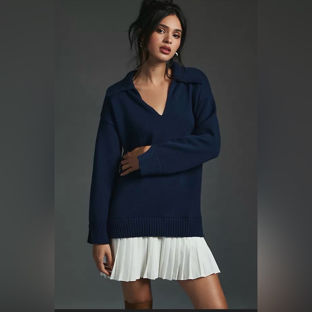 English Factory Layered sweater dress